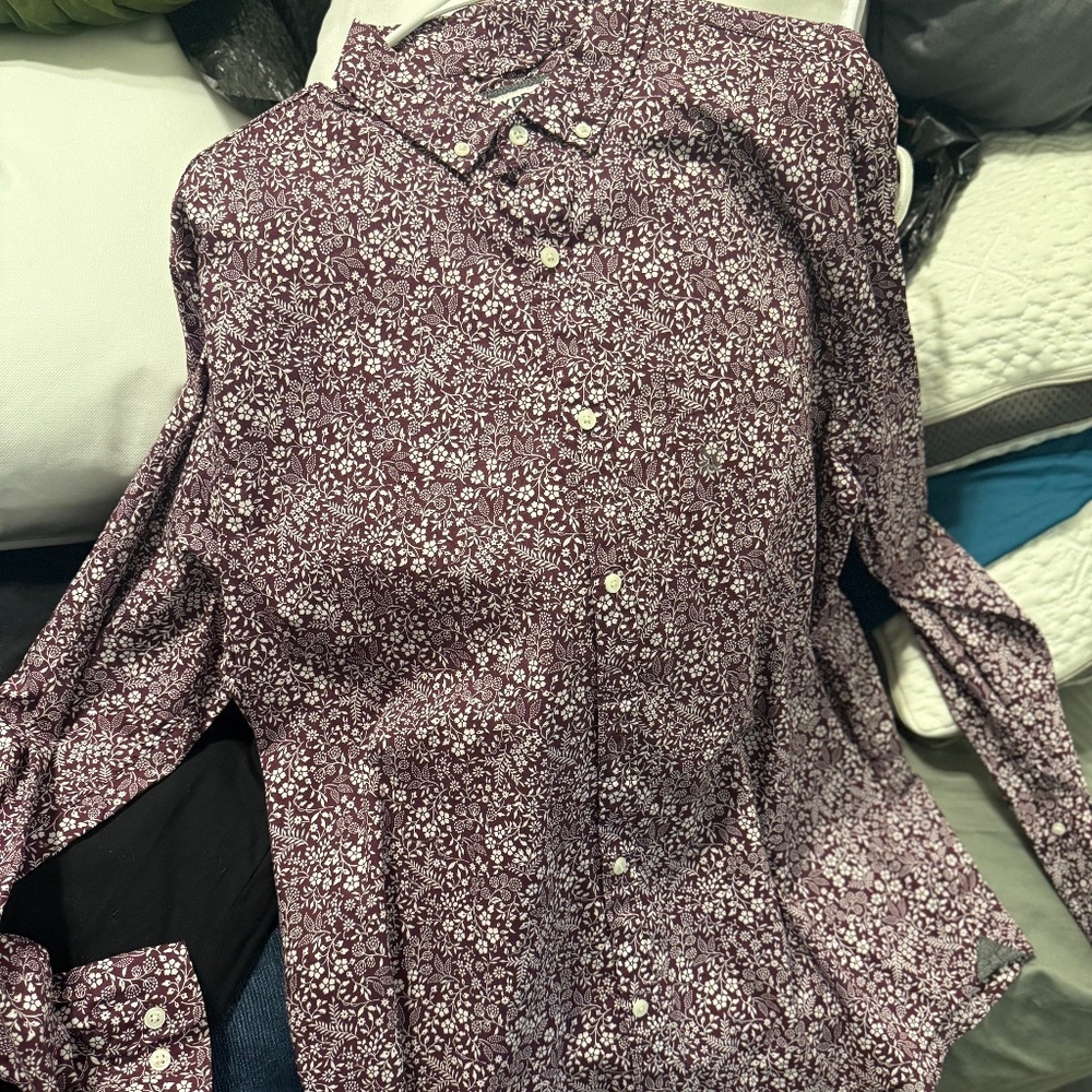 EXPRESS floral dress shirt